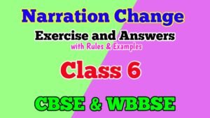 Class 6 Narration Change Rules with Examples and Exercises