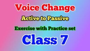 Class 7 Voice Change Exercises and Answers