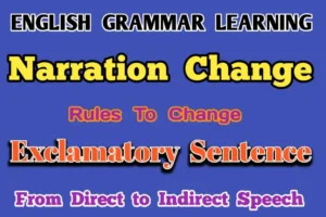 Direct and Indirect Speech of Exclamatory Sentences