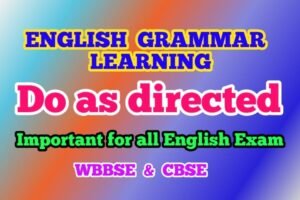 Do As Directed: English Grammar Questions with Answers