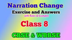 Narration Change Class 8 Rules with Examples and Exercises