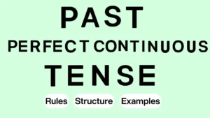 Past Perfect Continuous Tense Structure with Rules and Examples