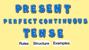 Present Perfect Continuous Tense Structure with Rules and Examples