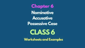 Class 6 Nominative Accusative Possessive Case Chapter 6
