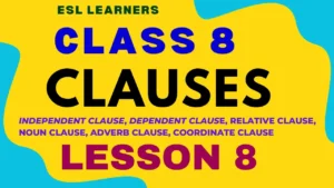 Clause for Class 8 Explained with Structure Rules Worksheets
