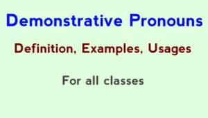 Demonstrative Pronouns Definition Usage Examples