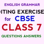 Editing Exercises for Class 7 in English with Answers pdf