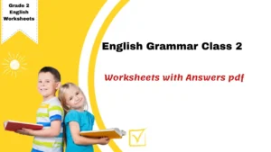 English Grammar Class 2 Worksheets with Answers PDF (2025-26)