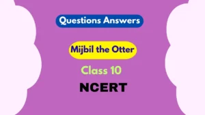 Mijbil the Otter Class 10 question answer 2025-26