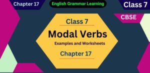 Modal Verbs Examples for Class 7 with Worksheets