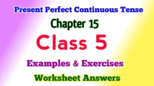 Present Perfect Tense Class 5 English Grammar