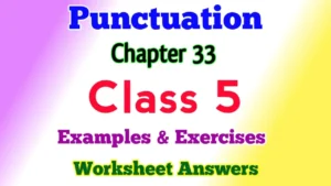 Punctuation Class 5 English Grammar