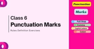 Punctuation Marks Class 6 with Rules Examples Exercises
