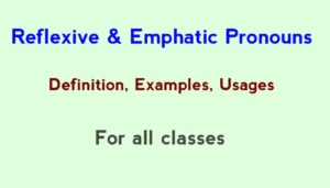 Reflexive and Emphatic Pronouns: Definition, Usage, Examples