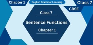 Sentence Functions Examples Worksheets Class 7 Chapter 1