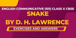 Snake Exercises Answers CBSE Class 10 English (101)