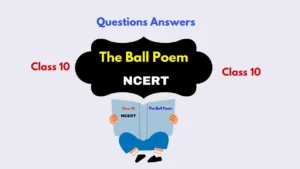 The Ball Poem Class 10 Questions Answers 2025-26