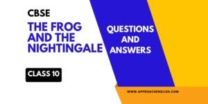 The Frog And The Nightingale Questions and Answers 2025-26