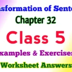 Transformation of Sentences Class 5 English Grammar