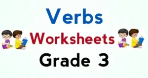 Verb Worksheets for Grade 3