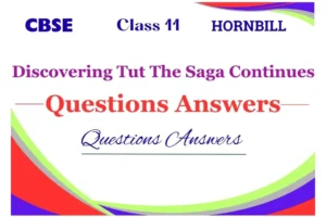 Discovering Tut The Saga Continues Answers Class 11 NCERT