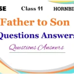 Father to Son Questions Answers English Class 11 NCERT