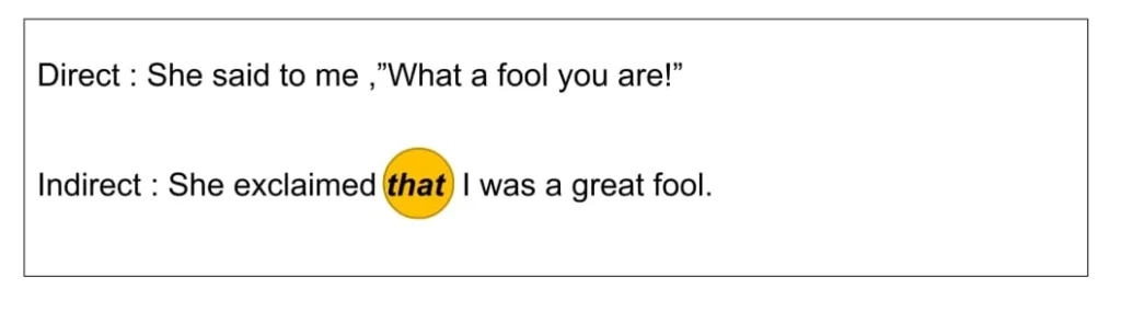 insert of linker or conjunction "that" in exclamatory sentences 