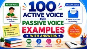 100 Active Voice and Passive Voice Examples with Answers