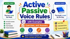 Active Passive Voice Rules with Examples and Exercises