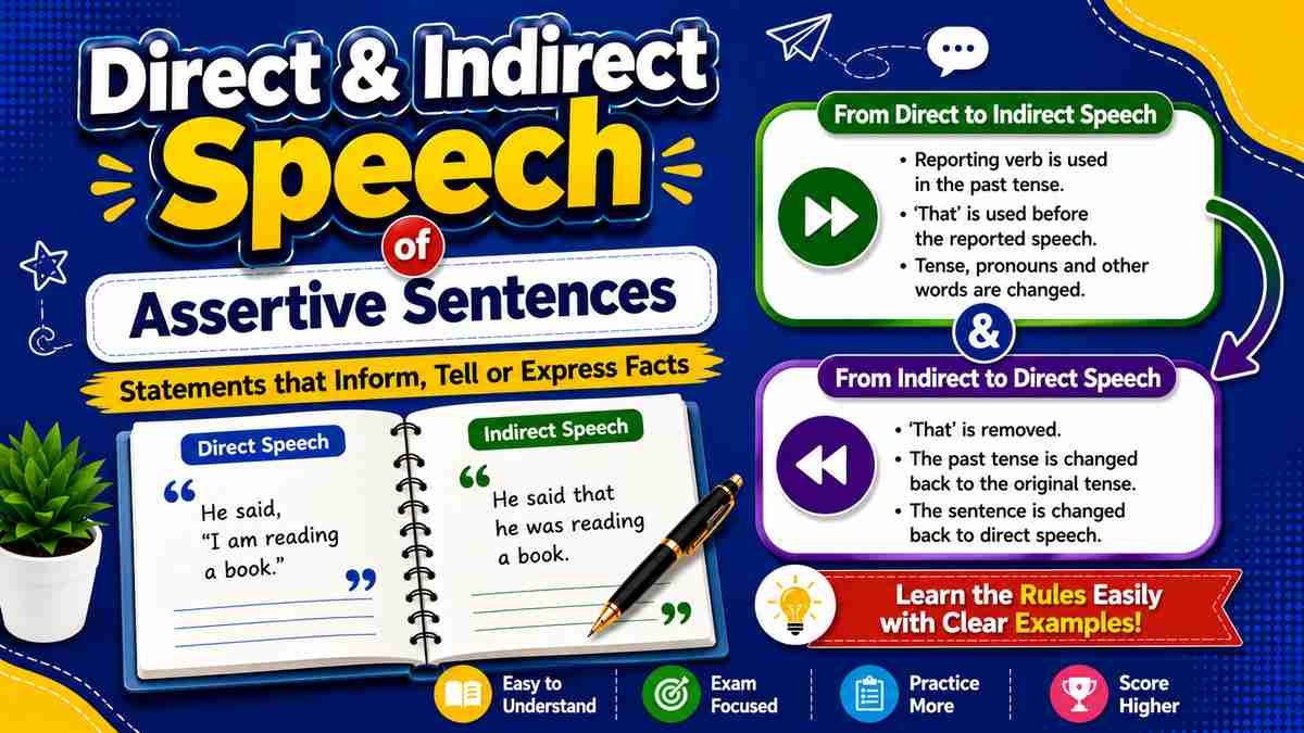 Direct and Indirect Speech of Assertive Sentences