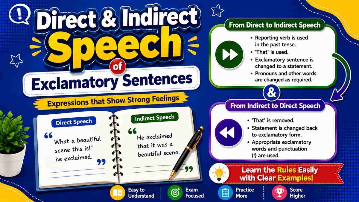 Direct and Indirect Speech of Exclamatory Sentences