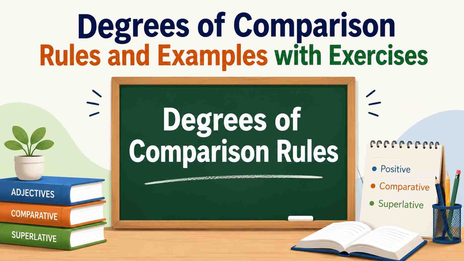 Degrees of Comparison Rules and Examples with Exercises